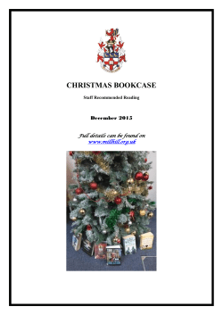 Our thanks to all members of staff who contributed