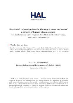 Segmental polymorphisms in the proterminal regions of a