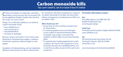 Carbon monoxide kills - Aberdeenshire Council