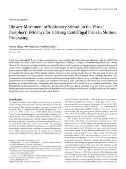 Illusory Movement of Stationary Stimuli in the Visual Periphery