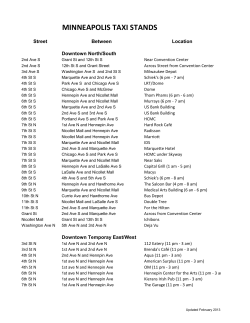 MINNEAPOLIS TAXI STANDS