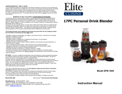 17PC Personal Drink Blender