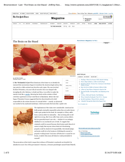 Neuroscience - Law - The Brain on the Stand - Jeffrey Rosen