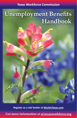 Unemployment Benefits Handbook