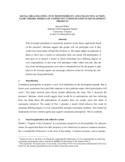 Consider the case of a project which yields a benefit of B per person