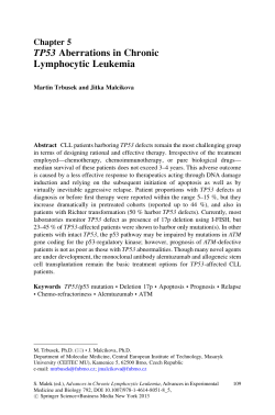 TP53 Aberrations in Chronic Lymphocytic Leukemia