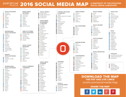 2016 SOCIAL MEDIA MAP