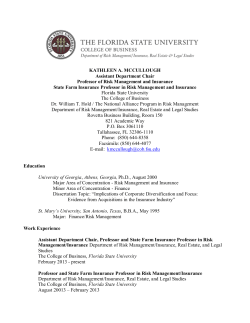 Kathleen Ann McCullough - FSU College of Business