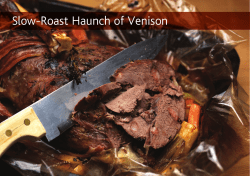 Slow-Roast Haunch of Venison