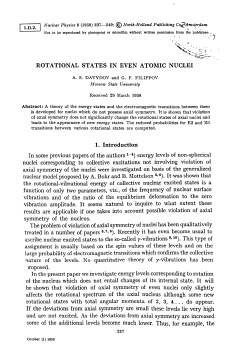 ROTATIONAL STATES IN EVEN ATOMIC NUCLEI