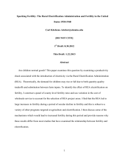 Sparking Fertility: The Rural Electrification Administration and