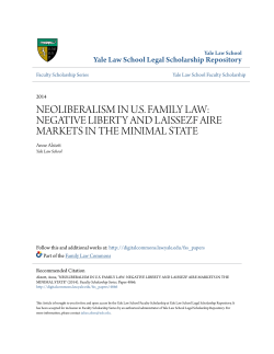 neoliberalism in us family law: negative liberty and laissezf aire
