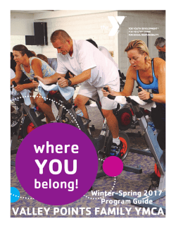 2017 Winter-Spring Guide - Valley Points Family YMCA