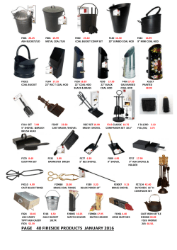 PAGE 40 FIRESIDE PRODUCTS JANUARY 2016