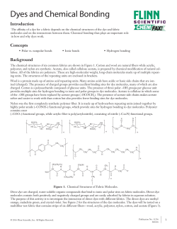 Dyes and Chemical Bonding