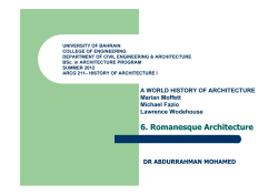 ROMANESQUE Architecture