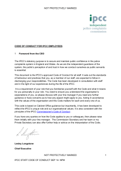 NOT PROTECTIVELY MARKED NOT PROTECTIVELY MARKED 1