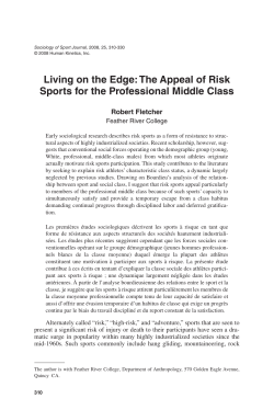 Living on the Edge: The Appeal of Risk Sports for the Professional