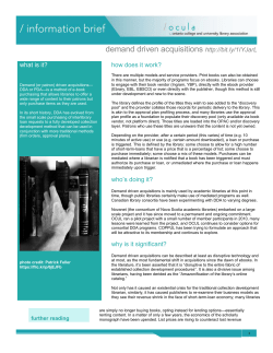 demand driven acquisitions http://bit.ly/1IYJarL