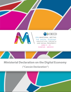 Ministerial Declaration on the Digital Economy