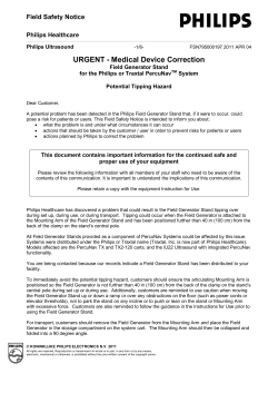 URGENT - Medical Device Correction