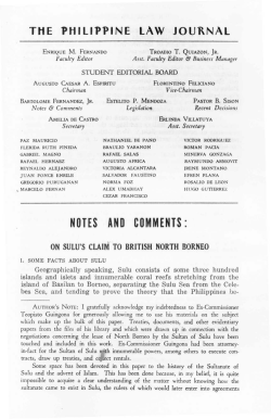 On Sulu`s Claim to British North Borneo