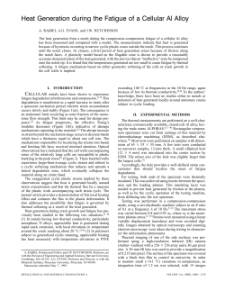Heat generation during the fatigue of a cellular Al