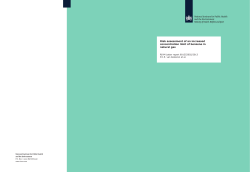 Risk assessment of an increased concentration limit of benzene in