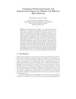 Combining Divide-and-Conquer and Separate-and