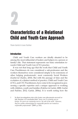 Characteristics of a Relational Child and Youth Care Approach