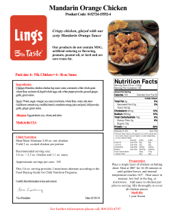 Mandarin Orange Chicken