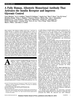 A Fully Human, Allosteric Monoclonal Antibody That