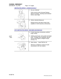choking - emergency