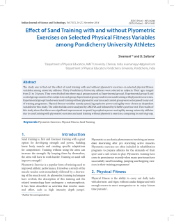 Effect of Sand Training with and without Plyometric Exercises on