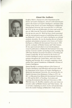 Absolute Principles of Society in Maharishi`s Commentary on the