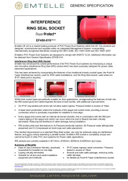 interference ring seal socket
