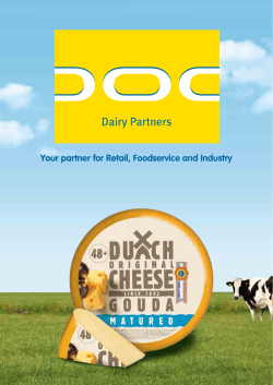 Your partner for Retail, Foodservice and Industry