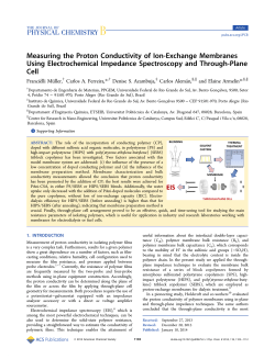 Measuring the Proton Conductivity of Ion