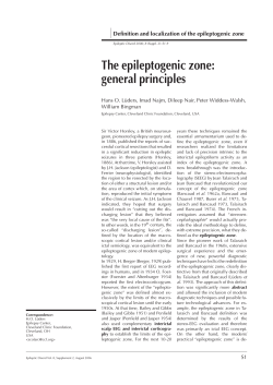 The epileptogenic zone: general principles