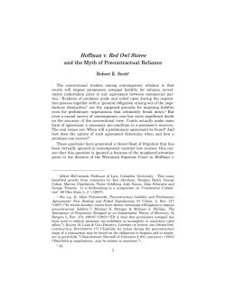 Hoffman v. Red Owl Stores