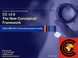 CC v3.0 The New Conceptual Framework