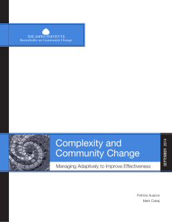 Complexity and Community Change