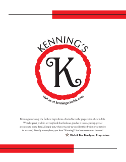 Kenning`s uses only the freshest ingredients