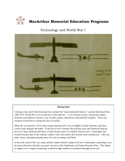 Technology and World War I