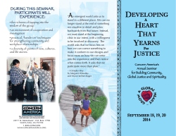 developing heart that yearns justice
