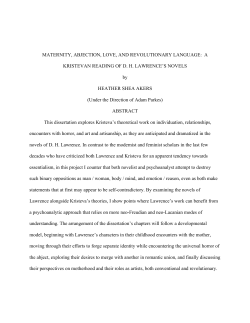 maternity, abjection, love, and revolutionary