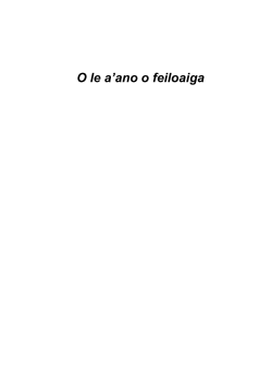 O le a`ano o feiloaiga - Health promotion agency