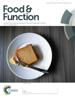 Linking the chemistry and physics of food with