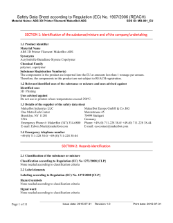 Safety Data Sheet according to Regulation (EC)