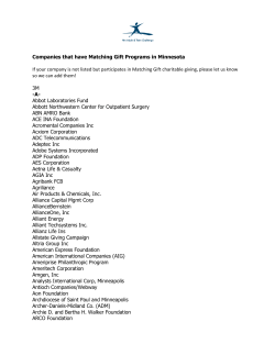 Companies that have Matching Gift Programs in Minnesota If your
